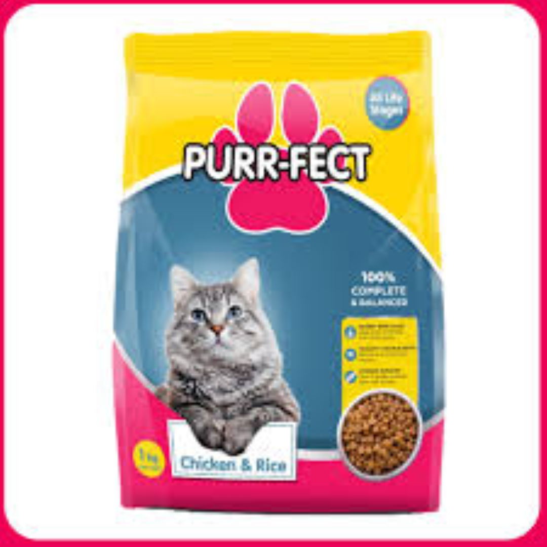 PURR-FECT ADULT CHICKEN N RICE 1KG